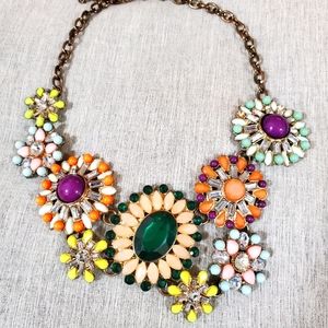 Starburst / Flower Enamel Necklace